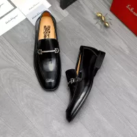 Cheap Salvatore Ferragamo Leather Shoes For Men #1381832 Replica Wholesale [$88.00 USD] [ITEM#1381832] on Replica Salvatore Ferragamo Leather Shoes