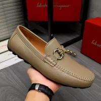 Cheap Salvatore Ferragamo Leather Shoes For Men #1381833 Replica Wholesale [$92.00 USD] [ITEM#1381833] on Replica Salvatore Ferragamo Leather Shoes