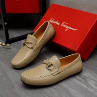 Cheap Salvatore Ferragamo Leather Shoes For Men #1381833 Replica Wholesale [$92.00 USD] [ITEM#1381833] on Replica Salvatore Ferragamo Leather Shoes