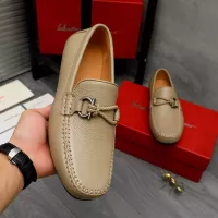Cheap Salvatore Ferragamo Leather Shoes For Men #1381833 Replica Wholesale [$92.00 USD] [ITEM#1381833] on Replica Salvatore Ferragamo Leather Shoes