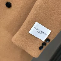 Cheap Yves Saint Laurent YSL Coat Long Sleeved For Men #1381941 Replica Wholesale [$294.21 USD] [ITEM#1381941] on Replica Yves Saint Laurent YSL Coat