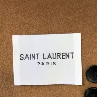 Cheap Yves Saint Laurent YSL Coat Long Sleeved For Men #1381941 Replica Wholesale [$294.21 USD] [ITEM#1381941] on Replica Yves Saint Laurent YSL Coat