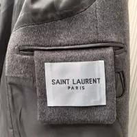 Cheap Yves Saint Laurent YSL Coat Long Sleeved For Men #1381952 Replica Wholesale [$314.05 USD] [ITEM#1381952] on Replica Yves Saint Laurent YSL Coat