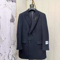 Cheap Yves Saint Laurent YSL Coat Long Sleeved For Men #1381953 Replica Wholesale [$314.05 USD] [ITEM#1381953] on Replica Yves Saint Laurent YSL Coat