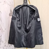 Cheap Yves Saint Laurent YSL Coat Long Sleeved For Men #1381953 Replica Wholesale [$314.05 USD] [ITEM#1381953] on Replica Yves Saint Laurent YSL Coat