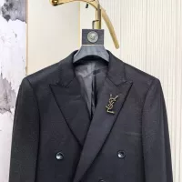 Cheap Yves Saint Laurent YSL Coat Long Sleeved For Men #1381954 Replica Wholesale [$314.05 USD] [ITEM#1381954] on Replica Yves Saint Laurent YSL Coat