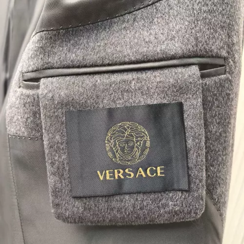 Cheap Versace Coats Long Sleeved For Men #1381958 Replica Wholesale [$314.05 USD] [ITEM#1381958] on Replica Versace Coats