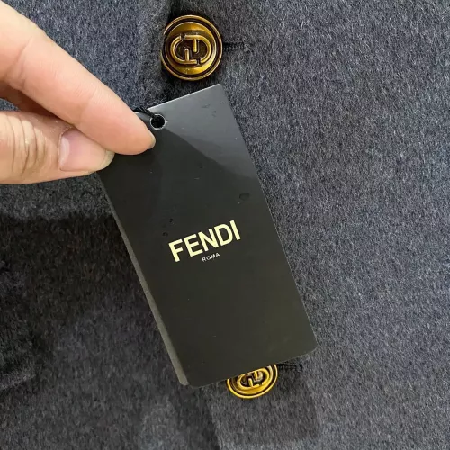 Cheap Fendi Coat Long Sleeved For Men #1381971 Replica Wholesale [$314.05 USD] [ITEM#1381971] on Replica Fendi Coat