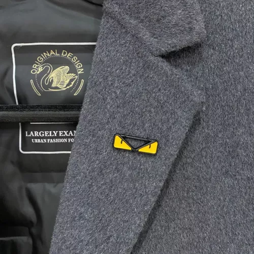 Cheap Fendi Coat Long Sleeved For Men #1381971 Replica Wholesale [$314.05 USD] [ITEM#1381971] on Replica Fendi Coat