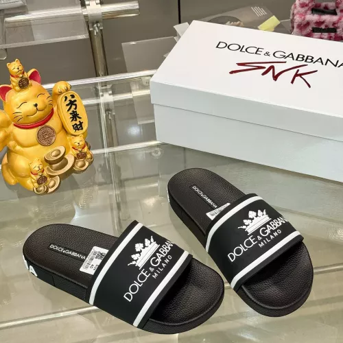 Cheap Dolce &amp; Gabbana D&amp;G Slippers For Men #1382059 Replica Wholesale [$48.00 USD] [ITEM#1382059] on Replica Dolce &amp; Gabbana D&amp;G Slippers