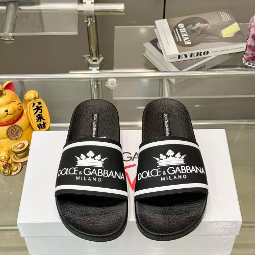 Cheap Dolce &amp; Gabbana D&amp;G Slippers For Men #1382059 Replica Wholesale [$48.00 USD] [ITEM#1382059] on Replica Dolce &amp; Gabbana D&amp;G Slippers
