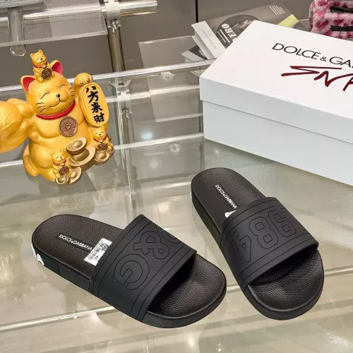 Cheap Dolce &amp; Gabbana D&amp;G Slippers For Men #1382060 Replica Wholesale [$48.00 USD] [ITEM#1382060] on Replica Dolce &amp; Gabbana D&amp;G Slippers