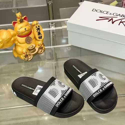 Cheap Dolce &amp; Gabbana D&amp;G Slippers For Men #1382062 Replica Wholesale [$48.00 USD] [ITEM#1382062] on Replica Dolce &amp; Gabbana D&amp;G Slippers