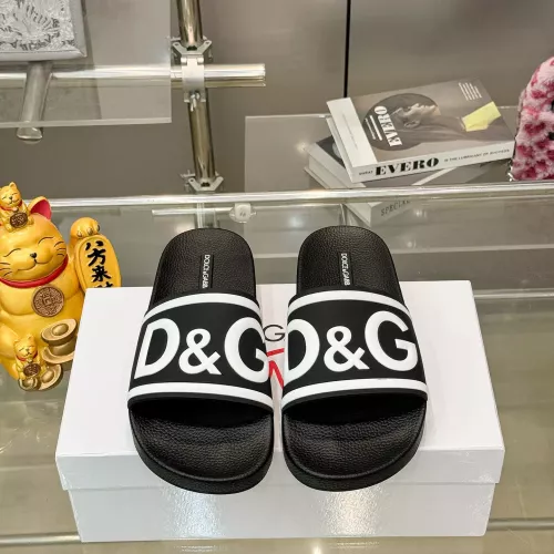 Cheap Dolce &amp; Gabbana D&amp;G Slippers For Men #1382066 Replica Wholesale [$48.00 USD] [ITEM#1382066] on Replica Dolce &amp; Gabbana D&amp;G Slippers