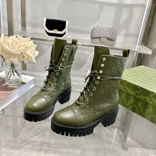 Cheap Gucci Boots For Women #1382255 Replica Wholesale [$128.00 USD] [ITEM#1382255] on Replica Gucci Boots