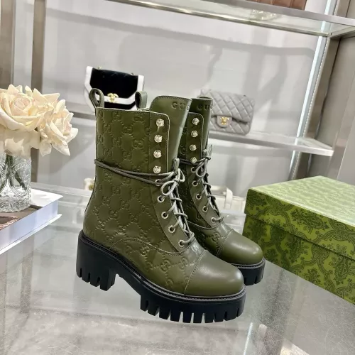 Cheap Gucci Boots For Women #1382255 Replica Wholesale [$128.00 USD] [ITEM#1382255] on Replica Gucci Boots