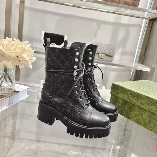 Cheap Gucci Boots For Women #1382256 Replica Wholesale [$128.00 USD] [ITEM#1382256] on Replica Gucci Boots