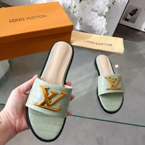 Cheap Louis Vuitton Slippers For Women #1382285 Replica Wholesale [$82.00 USD] [ITEM#1382285] on Replica Louis Vuitton Slippers