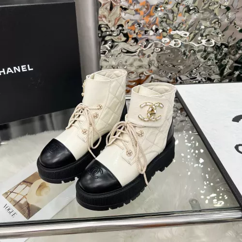 Cheap Chanel Boots For Women #1382303 Replica Wholesale [$115.00 USD] [ITEM#1382303] on Replica Chanel Boots