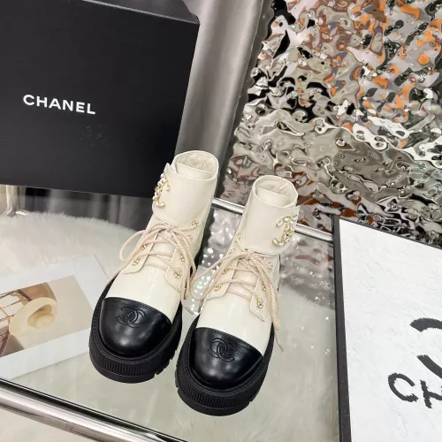 Cheap Chanel Boots For Women #1382303 Replica Wholesale [$115.00 USD] [ITEM#1382303] on Replica Chanel Boots