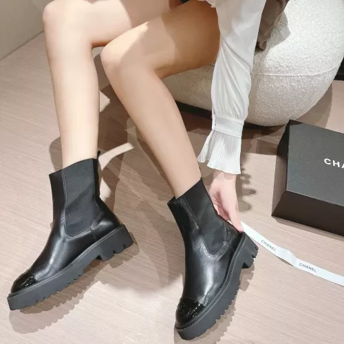Cheap Chanel Boots For Women #1382309 Replica Wholesale [$105.00 USD] [ITEM#1382309] on Replica Chanel Boots