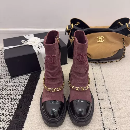 Cheap Chanel Boots For Women #1382311 Replica Wholesale [$145.00 USD] [ITEM#1382311] on Replica Chanel Boots