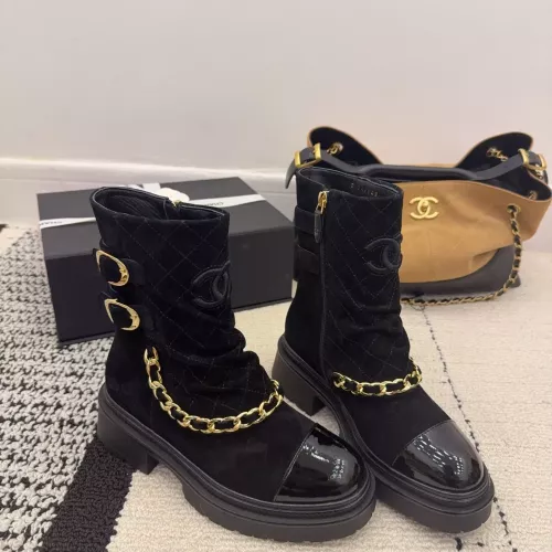 Cheap Chanel Boots For Women #1382312 Replica Wholesale [$145.00 USD] [ITEM#1382312] on Replica Chanel Boots