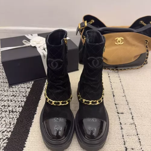 Cheap Chanel Boots For Women #1382312 Replica Wholesale [$145.00 USD] [ITEM#1382312] on Replica Chanel Boots