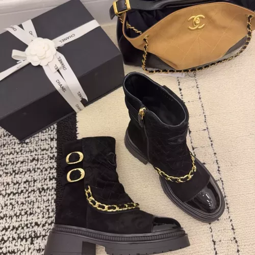 Cheap Chanel Boots For Women #1382312 Replica Wholesale [$145.00 USD] [ITEM#1382312] on Replica Chanel Boots