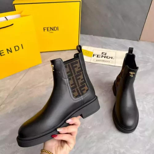 Cheap Fendi Fashion Boots For Women #1382320 Replica Wholesale [$115.00 USD] [ITEM#1382320] on Replica Fendi Fashion Boots