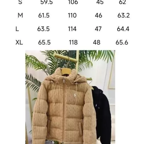 Cheap Ralph Lauren Polo Down Feather Coat Long Sleeved For Women #1382462 Replica Wholesale [$172.00 USD] [ITEM#1382462] on Replica Ralph Lauren Polo Down Feather Coat