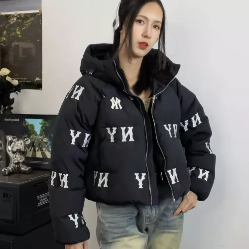 Cheap New York Yankees Down Feather Coat Long Sleeved For Women #1382465 Replica Wholesale [$160.00 USD] [ITEM#1382465] on Replica New York Yankees Down Feather Coat