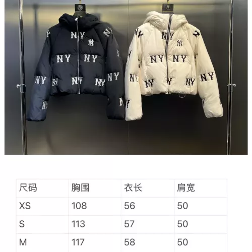 Cheap New York Yankees Down Feather Coat Long Sleeved For Women #1382465 Replica Wholesale [$160.00 USD] [ITEM#1382465] on Replica New York Yankees Down Feather Coat