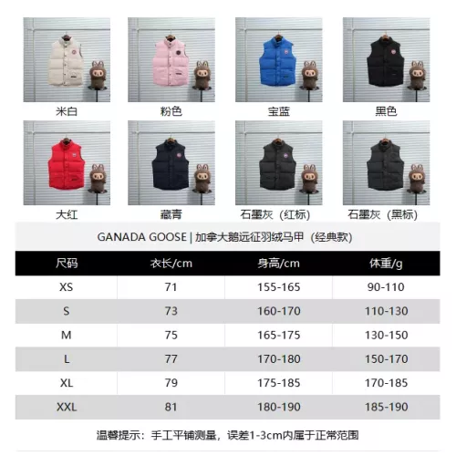 Cheap Canada Goose Down Feather Coat Sleeveless For Unisex #1382473 Replica Wholesale [$80.00 USD] [ITEM#1382473] on Replica Canada Goose Down Feather Coat