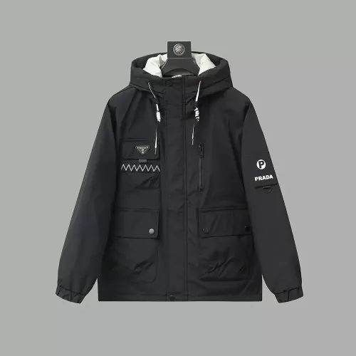 Prada Down Feather Coat Long Sleeved For Men #1383581