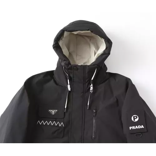 Cheap Prada Down Feather Coat Long Sleeved For Men #1383581 Replica Wholesale [$185.00 USD] [ITEM#1383581] on Replica Prada Down Feather Coat