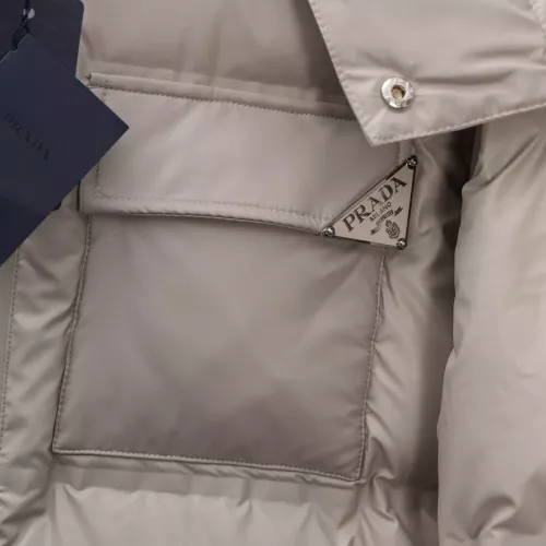 Cheap Prada Down Feather Coat Long Sleeved For Men #1383586 Replica Wholesale [$200.00 USD] [ITEM#1383586] on Replica Prada Down Feather Coat