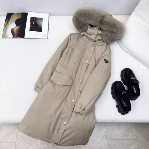 Prada Down Feather Coat Long Sleeved For Women #1383808