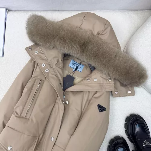 Cheap Prada Down Feather Coat Long Sleeved For Women #1383808 Replica Wholesale [$257.85 USD] [ITEM#1383808] on Replica Prada Down Feather Coat