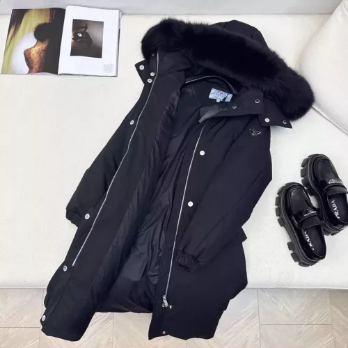 Cheap Prada Down Feather Coat Long Sleeved For Women #1383809 Replica Wholesale [$257.85 USD] [ITEM#1383809] on Replica Prada Down Feather Coat
