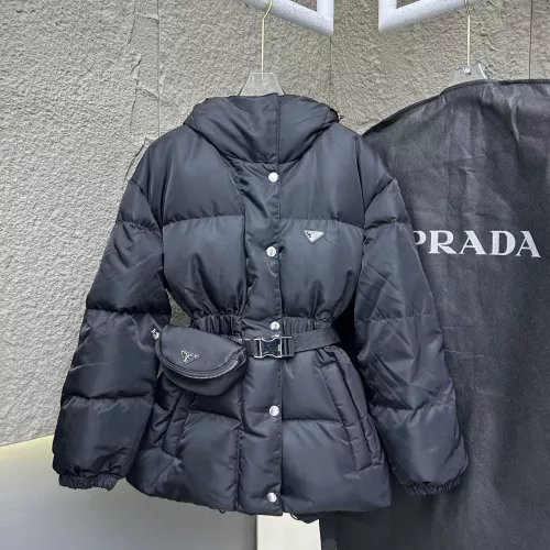 Prada Down Feather Coat Long Sleeved For Women #1383810