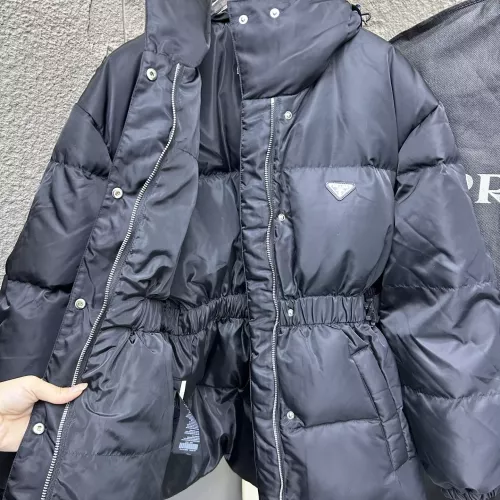 Cheap Prada Down Feather Coat Long Sleeved For Women #1383810 Replica Wholesale [$182.00 USD] [ITEM#1383810] on Replica Prada Down Feather Coat