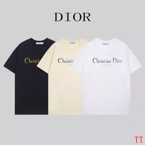 Cheap Christian Dior T-Shirts Short Sleeved For Unisex #1383991 Replica Wholesale [$32.00 USD] [ITEM#1383991] on Replica Christian Dior T-Shirts
