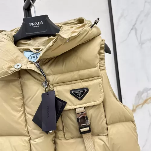 Cheap Prada Down Feather Coat Sleeveless For Women #1384395 Replica Wholesale [$108.00 USD] [ITEM#1384395] on Replica Prada Down Feather Coat