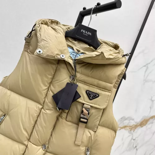 Cheap Prada Down Feather Coat Sleeveless For Women #1384395 Replica Wholesale [$108.00 USD] [ITEM#1384395] on Replica Prada Down Feather Coat