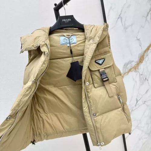 Cheap Prada Down Feather Coat Sleeveless For Women #1384395 Replica Wholesale [$108.00 USD] [ITEM#1384395] on Replica Prada Down Feather Coat