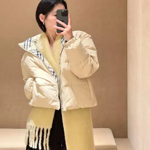 Cheap Burberry Down Feather Coat Long Sleeved For Women #1384401 Replica Wholesale [$180.00 USD] [ITEM#1384401] on Replica Burberry Down Feather Coat