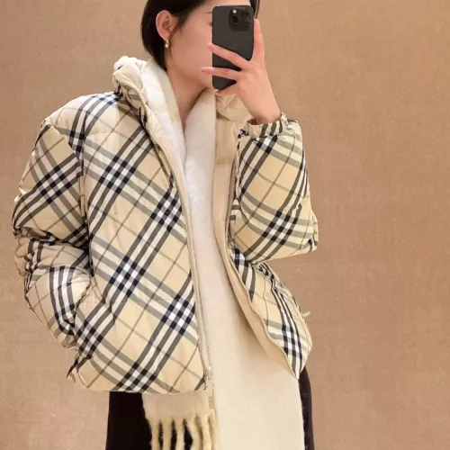 Cheap Burberry Down Feather Coat Long Sleeved For Women #1384401 Replica Wholesale [$180.00 USD] [ITEM#1384401] on Replica Burberry Down Feather Coat