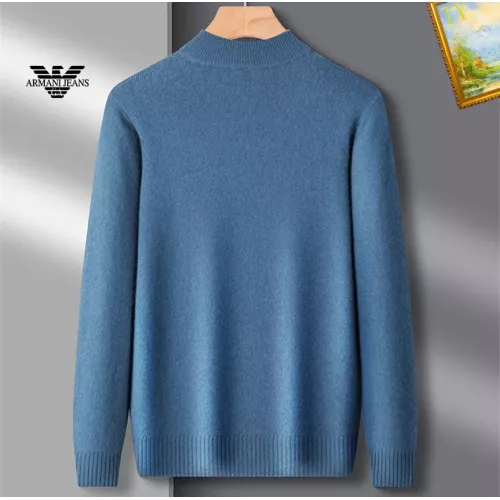 Cheap Armani Sweaters Long Sleeved For Men #1384637 Replica Wholesale [$42.00 USD] [ITEM#1384637] on Replica Armani Sweaters