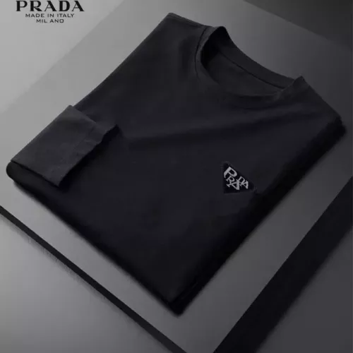 Cheap Prada T-Shirts Long Sleeved For Unisex #1385063 Replica Wholesale [$34.00 USD] [ITEM#1385063] on Replica Prada T-Shirts